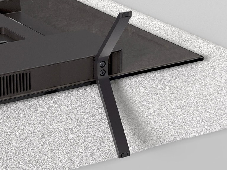 Step-by-step video on how to attach the stand for the LG OLED evo AI B5 4K Smart TV.